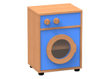 Speelmeubel, Trendy, Wasmachine - frame beuk - deurtjes blauw - per stuk