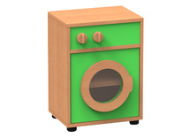 Speelmeubel, Trendy, Wasmachine - frame beuk - deurtjes groen - per stuk