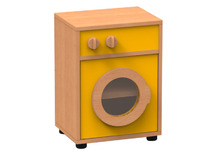 Speelmeubel, Trendy, Wasmachine - frame beuk - deurtjes oranje - per stuk