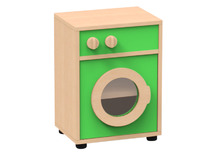 Speelmeubel, Trendy, Wasmachine - frame esdoorn - deurtjes groen - per stuk