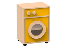 Speelmeubel, Trendy, Wasmachine - frame esdoorn - deurtjes oranje - per stuk