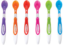 Eetgerei - bestek - Munchkin - soft tip lepels lange steel - set van 6