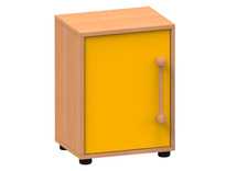 Speelmeubel, Trendy, Koelkast - frame beuk - deurtjes oranje - per stuk