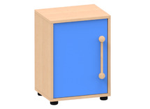 Speelmeubel, Trendy, Koelkast - frame esdoorn - deurtjes blauw - per stuk