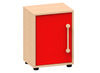 Speelmeubel, Trendy, Koelkast - frame esdoorn - deurtjes rood - per stuk