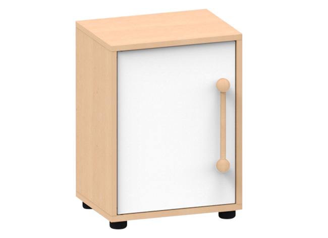Speelmeubel, Trendy, Koelkast - Frame Esdoorn - Deurtjes Wit - Per Stuk