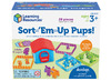 Spel - kleur en vormspel - Learning Resources Sort-'Em-Up Pups - sorteerpups - per spel