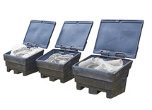 Outdoor - opbergers - zoutbakken laag - set van 3