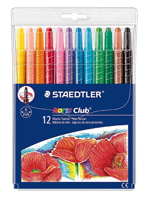 Waskrijt - Staedtler Noris Max Twister - Set Van 12 Assorti