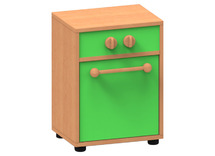 Speelmeubel, Trendy, Vaatwasser - frame beuk - deurtjes groen - per stuk
