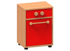 Speelmeubel, Trendy, Vaatwasser - frame beuk - deurtjes rood - per stuk
