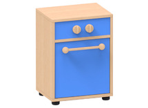 Speelmeubel, Trendy, Vaatwasser - frame esdoorn - deurtjes blauw - per stuk