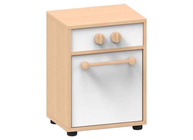 Speelmeubel, Trendy, Vaatwasser - Frame Esdoorn - Deurtjes Wit - Per Stuk