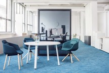 Tafel - Ogi A - Rond - 100 cm x 100 cm x 76 cm - onderstel antraciet - blad antaciet - per stuk