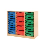 Kast Basic, Keuzekast, Ondiep, 3-Koloms