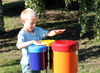 Outdoor - speelwand - muziek - rainbow bongo's