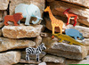 Speelgoedfiguren - Tender Leaf - safaridieren - hout - set van 8