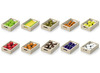 Voedingsset - imitatievoeding - groenten en fruit - Viga - kistjes - hout - per set