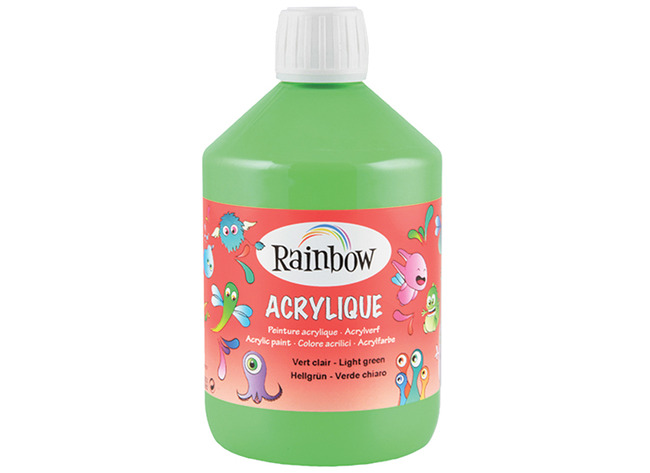 Verf - Acrylverf - Rainbow Acrylique - 500 Ml - Budget - Groen - Per Stuk