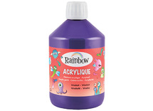 Verf - acrylverf - Rainbow Acrylique - 500 ml - budget - paars - per stuk