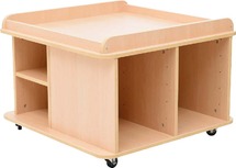 Speelmeubel - speeltafel - vierkant - hoog - zonder kisten en glijders - 81 x 81 x 57 cm - per stuk