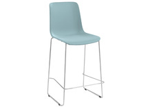 Zithoogte 65 cm - frame grijs - kuip blauw