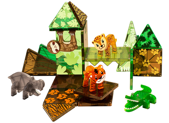Constructie - Magna-tiles - Jungle Animals - 25 Stuks
