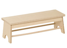 Poppenmeubel - bank - Dusyma Sitti - 60 x 20 x 20 cm - berk - per stuk