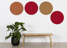 Bord - Prikbord - Rond - oranje - per stuk