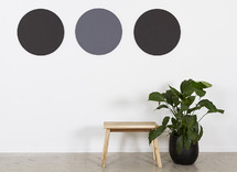 Bord - Prikbord - Rond - zwart - per stuk