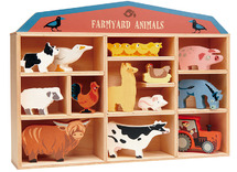 Dieren - Hout - Boerderijdieren 13St