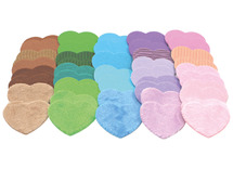 Gommettes  - harten  - zelfklevend - ø 3,5 cm - set van 50 assorti