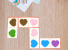 Gommettes  - harten  - zelfklevend - ø 3,5 cm - set van 50 assorti