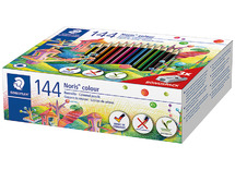 Potloden - kleurpotloden - Staedtler Noris Colour - zeshoekig - doos - voordeelpakket - set van 144 assorti