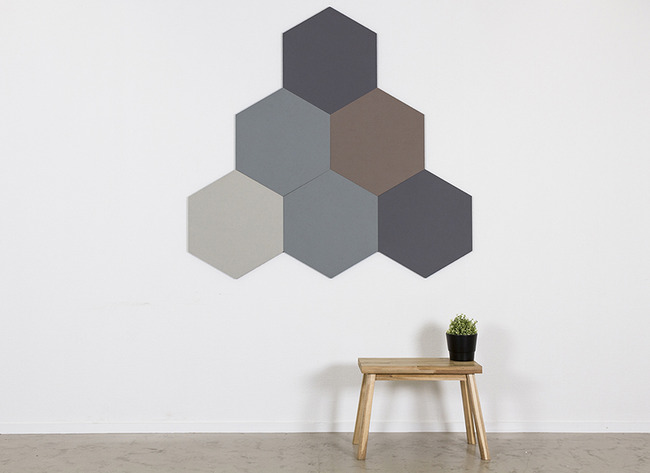 Bord - Prikbord - Zeshoekig - Lichtbruin - Per Stuk