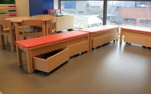 Zitkussens - Voor Zitbanken - groen - per stuk