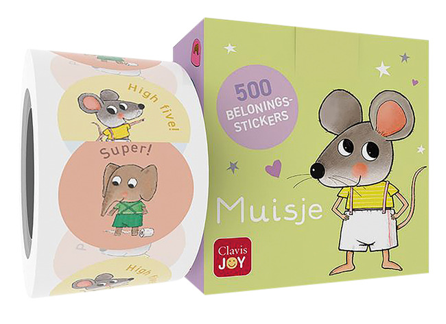 Belonen - Clavis - Muisje - Beloningsstickers - Set Van 500