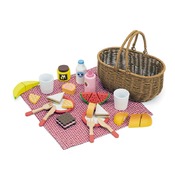 KEUKENHOEK - VOEDINGSWAREN - HOUT - PICKNICK SET - SET VAN 30