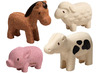 Fantasiehoek - schattige boerderijdieren - Plantoys - 4 stuks