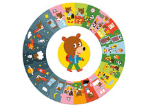 Puzzel - kartonpuzzel - djeco - mijn dag