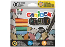 Kleurstiften - Dik - Carioca  Jumbo Metallic - Set Van 6