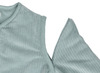Slaapzak - Jollein - velvet rib met afritsbare mouw - 110 cm - sea green - per stuk