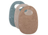 Slabbers - Jollein - badstof - sea green, nougat, biscuit - set van 3