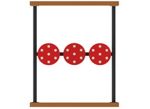 Obstacle train - single - balanceerpaddenstoelen
