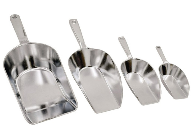 Modderkeuken - Accessoires - Metalen Suikerscheppen - Set Van 4