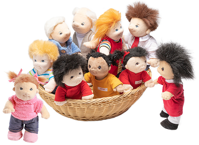 Poppen - Dusyma - Familie - Set Van 10