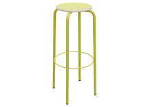 Kruk - Unikleur - 40 cm x 40 cm x 80 cm - onderstel groen - zitoppervlak groen - per stuk