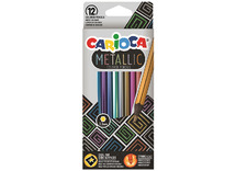 Potloden - Kleurpotloden - Carioca Metallic - Set Van 12