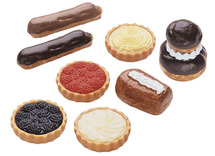 Speelgoed - imitatievoeding - gebak - set van 12 assorti