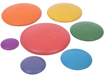 Open-ended - Rainbow Wooden Buttons - hout - gekleurd - set van 7
